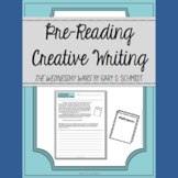 The Wednesday Wars by Gary D. Schmidt Pre-Reading Creative Writing Activity