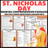 St. Nicholas Day Reading Comprehension Passages with Multiple Choice Questions
