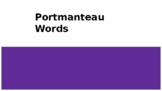 Portmanteau Words - Digital - Distance Learning