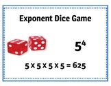 Exponent Dice Game