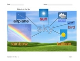 Objects in the Sky - Illustrated Graphic Organizer