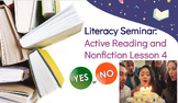 Active Reading w/ Nonfiction w/ AVID Article Google slides + CER HW - editable!