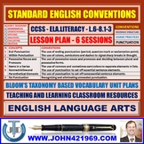 STANDARD ENGLISH CONVENTIONS: LESSON AND RESOURCES