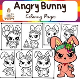 24 Angry Bunny coloring Pages,Easter Bunny,Cute Bunny