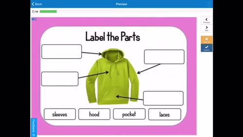 Label the Parts to Describe | Multiple Choice Self Graded | Boom? Cards