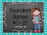 Equivalent Math Names for Numbers 1-20
