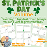 Volume 8th Grade Math (8.G.9) - St. Patrick's Day Puzzle Review