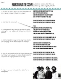 Analyzing Protest Songs: Fortunate Son