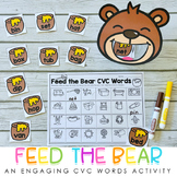CVC Words Activity - CVC Word Activities - Feed the Bear CVC Words