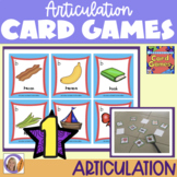 Articulation Card Games Set 1 for speech and language therapy