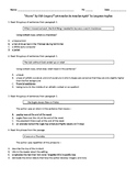 Shame/Let America Be America Again (STAAR-aligned questions)