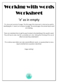 Identifying Sounds - 'e' as in empty (U.S.)