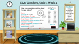 Grade 3 Wonders Unit 1 Week 4 Bitmoji Classroom - Editable Google Slide