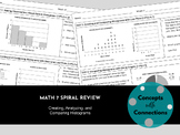 Math 7 Spiral Review - Create, Analyze, and Compare Histograms (SOL 7.PS.2 d-g)
