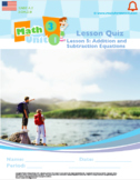 Grade 3:Math:Place Value/Rounding/Add&Sub:L5Add&Sub Equa Quiz 3.NBT.A.1 3.OA.D.8