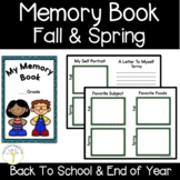 Memory Book All About Me Back To School Activity