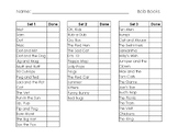 Bob Books Checklist