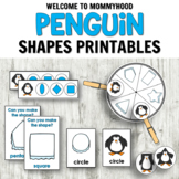 Penguin Shapes (winter theme) for Hands-on Shapes Activities or Centers