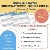 BUNDLE & SAVE: PreK to Kindergarten Science of Reading Summer School (All 8 Wks)