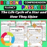 The Life Cycle of a Star and How They Shine - Comprehension & Passages Activity