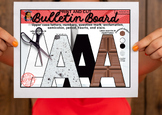 "Chocolate cookies & cream" Bulletin Board Letters- 4 background OPTIONS !!