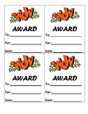 Wow Awards and Happy Notes Positive reinforcement