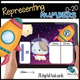 Counting to 20 Base ten block Boom Cards distance learning