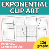 Exponential Function Graphs Clipart