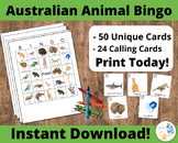 Australia Animal Bingo