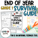 Grade 7 End of The Year Reflection | Survival Guide Activity | Print & Digital