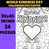 World Kindness Day Collaborative Poster Activity | 36x45 Inches, 24 Puzzles