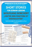 German:short story Wolfgang Borchert-Behind the windows is Christmas Interactive