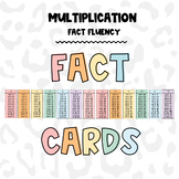 Multiplication Fact Cards (0-12)