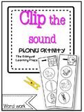 Spanish phonics clip it activity