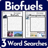 Biofuels Word Search Puzzle BUNDLE