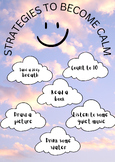 Poster - Strategies To Become Calm