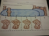Five Little Monkeys fell of the bed SPANISH Counting 1-5 Activ.
