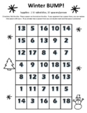 Winter Addition BUMP Game with 10 & 12 sided dice!