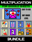 Whole Year Bundle - Digital Math Pixel Art, Magic Reveal - Google Sheets