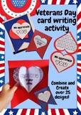 Veterans day craft activities card writing and bulletin board prep to grade 3