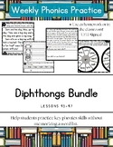 Weekly Phonics Practice: Diphthongs BUNDLE (Lessons 95-97){UFLI Aligned}