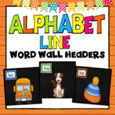 Alphabet Line Chalkboard Background