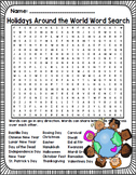 HOLIDAYS AROUND THE WORLD Word Search Puzzle