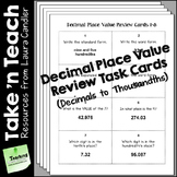 Decimal Place Value Task Cards (Tenths, Hundredths, and Thousandths)