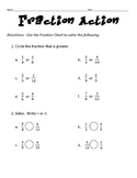 Using a Fraction Chart to Compare Fractions and Identify Equivalent Fractions