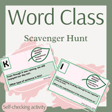 Word class scavenger hunt