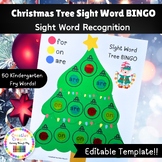 Christmas Tree Sight Word BINGO Â¨C Hands-On Literacy Center for Kindergarten