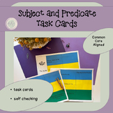 Subject and Predicate Task Cards, L 2.1 f