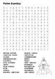 Palm Sunday Word Search