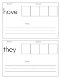 sight word stamp book